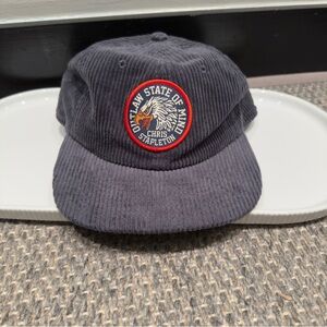Chris Stapleton Outlaw State of Mind Cap / Hat Retro Blue Corduroy Adjustable